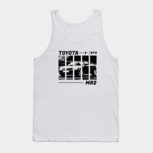 TOYOTA MR2 MK3 Black 'N White 3 Tank Top